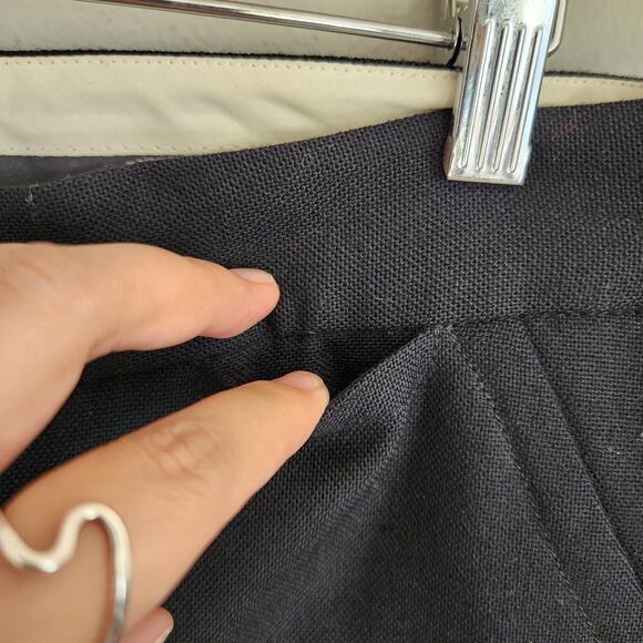 Marc Jacobs 100% Wool Black Mid-Rise Dress Trouser Pants Women's Size 8 - Picture 5 of 13